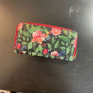 Floral womens wallet